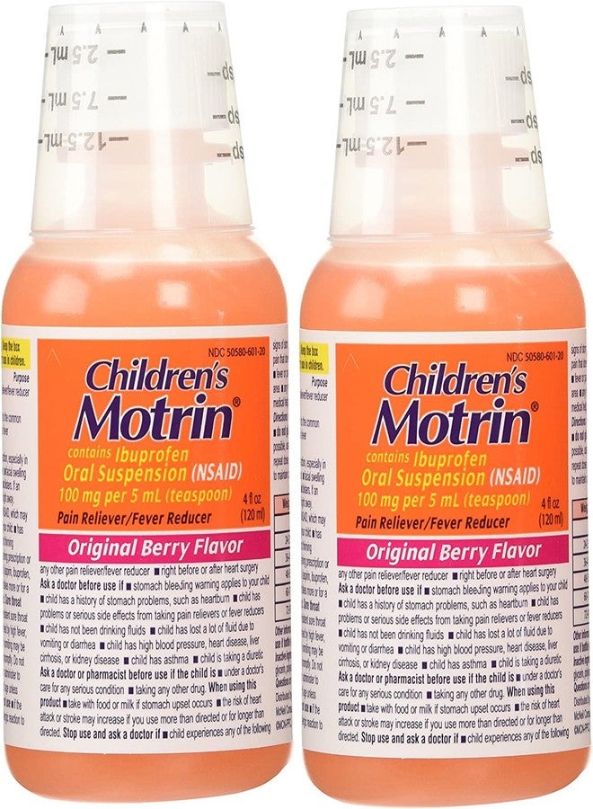 Motrin Child Berry Liq Size 4 Fluid Ounce, Pack of 6 - Image 2